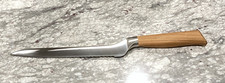 Messermeister Oliva Elite Olive Wood Scalloped Offset 8" Blade Knife Bread