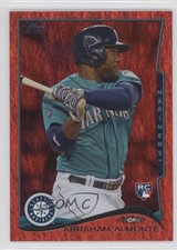 2014 Topps Red Hot Foil Abraham Almonte #256 0t4