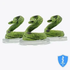 Giant Poisonous Snake x3 - Bigby Presents Glory of Giants #17 D&D Icons Realms