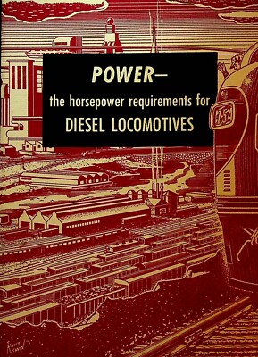 Power the PS Requirements for Diesellok GM Booklet 50er Jahre