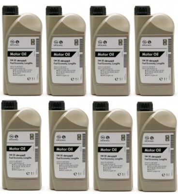 Original GM Genuine Opel 5W-30 dexos2 Longlife 1942000 Motoröl 8x 1l = 8 Liter