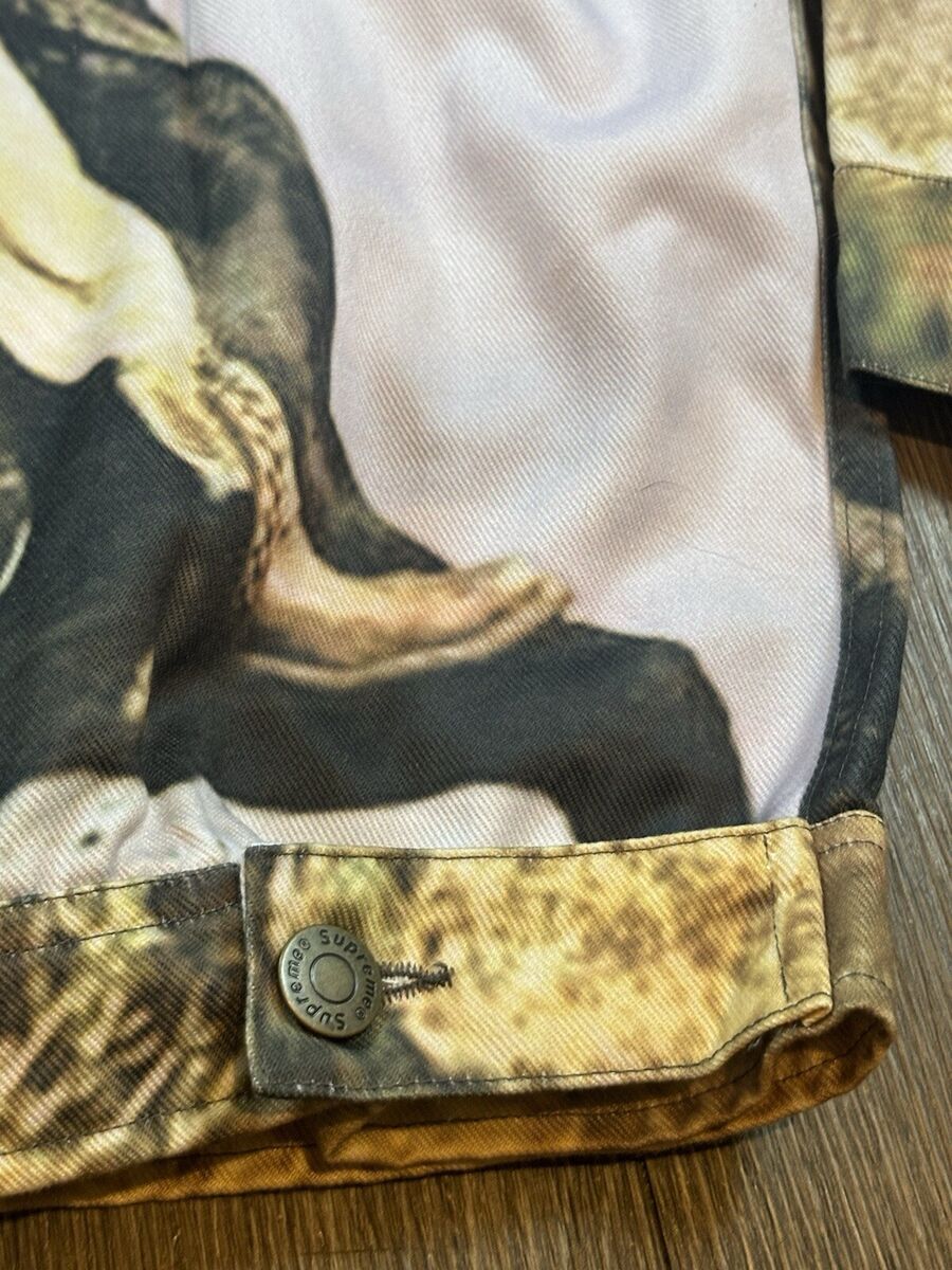 Supreme Cowboy Denim Work Jacket Size L Large Rare AOP Supreme Cowboy Denim Work Jacket Size L Large Rare AOP