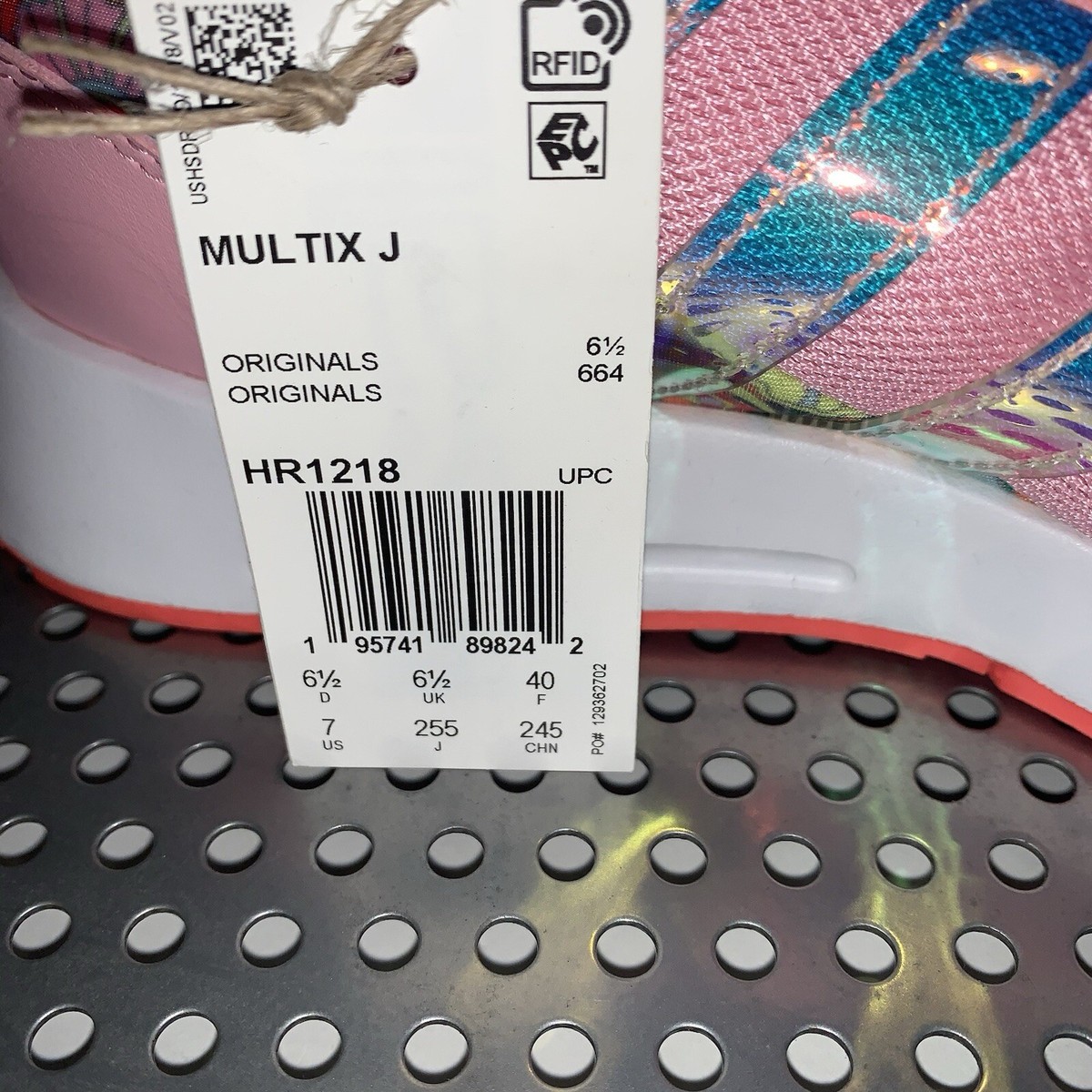 Adidas Multix J Light Pink Floral Women's Shoes HR1218 Size
