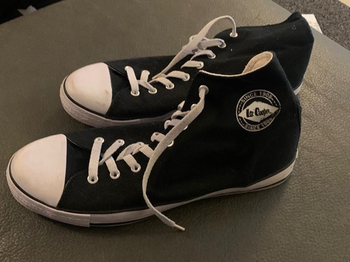 Stivali / scarpe da ginnastica Lee Cooper HI 20 - bianco e nero - taglia UK 11 - Foto 4 di 8