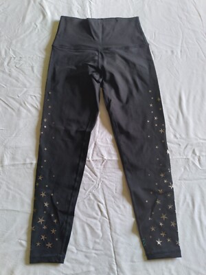 Nancy Rose Cropped Yoga Pants sz. 4 Silver Star Legs