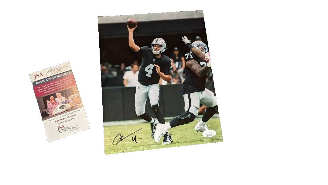 Sean Clifford Autographed Signed Green Bay Packers PURDUE Aidan O'Connell LAS VEGAS RAIDERS 8X10 PHOTO WITH JSA 