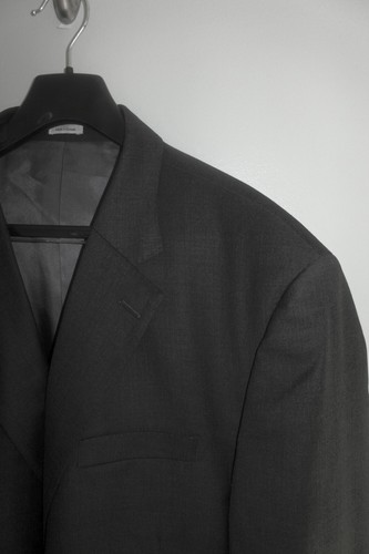 NWOT Men's 52T 52 TALL LONG Peter Millar Wool Suit Blazer Sport Coat in Grey - Picture 3 of 9
