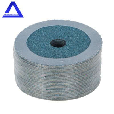 100 Pack 4.5''×7/8'' 36 Grit Zirconia Resin Fiber Disc Grinding and Sanding Discs