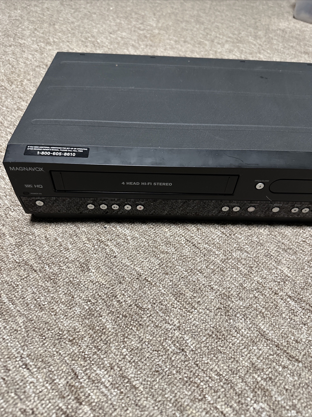 Magnavox VCR ZV450MW8 DVD/VCR Recorder Player Combo No Remote CLEAN