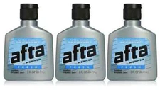 Afta by Mennen After Shave Skin Conditioner Fresh 3oz each *Three Pack*