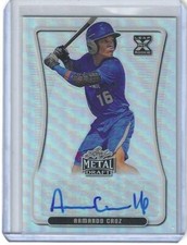 2020 Leaf Metal Draft #BA-AC2 Armando Cruz Silver Rookie RC Auto Autograph Rare!