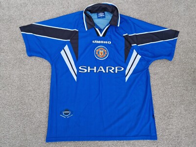 Maillot Manchester United Vintage 1997 - Maillot Extérieur Par Umbro, Taille Homme XL, Occasion