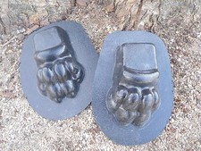 Lion Paw molds set 2 plaster concrete lion pl...