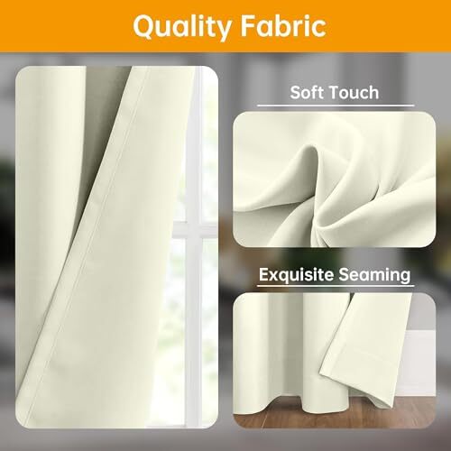 Cortina divisoria de habitaciones con cortina flexible 100"W x 84"L (paquete de 1)/pista-beige - Imagen 2 de 6