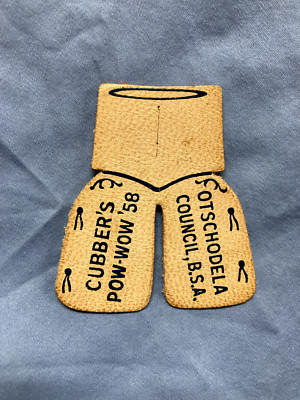 (137) Boy Scouts-  Cubber's Pow Wow '58 - Otschodela Council (NY) leather patch