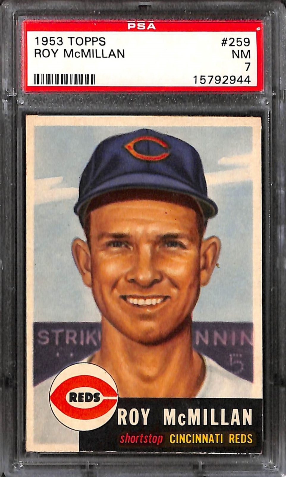 1953 Topps #259 Roy McMillan PSA 7 NM 15792944