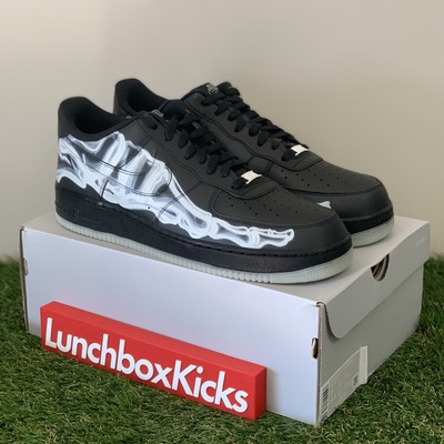 black af1 skeleton
