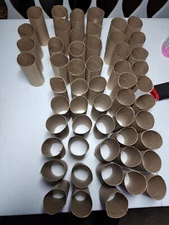 54 Empty Toilet Paper Rolls Cardboard Tubes Arts/Crafts/School Projects