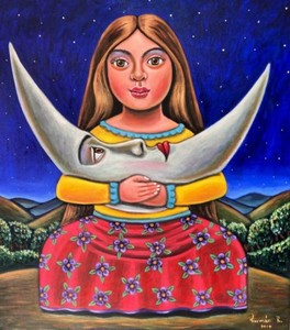 Beautiful-Mexican-Painting-German-Rubio-girl-of-the-moon