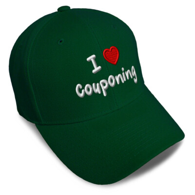 Baseball Cap I (Love) Couponing Red Heart Hobbies Lovers Couponing Lovers 1 Size