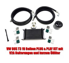 Ölkühler KIT 19 Reihen Plug&Play mit kurzem Ölfilter und Halterung T3 BUS