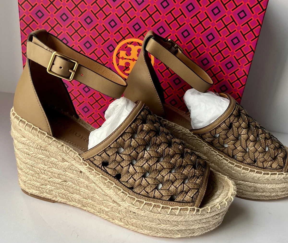 Tory burch espadrille wedge sandal sale