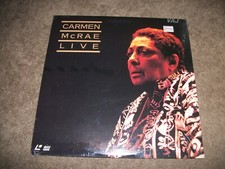 Carmen McRae Live Stereo LaserDisc Extended Play NEW, SEALED