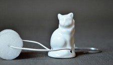 Tropfenfänger Porzellan Katze Perser WIE ZU OMAS ZEITEN für Kaffekanne Teekanne