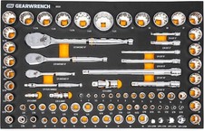 83 Pc. 14 38 12 90-tooth Saemetric Mechanics Tool Set With Eva Foam Tray