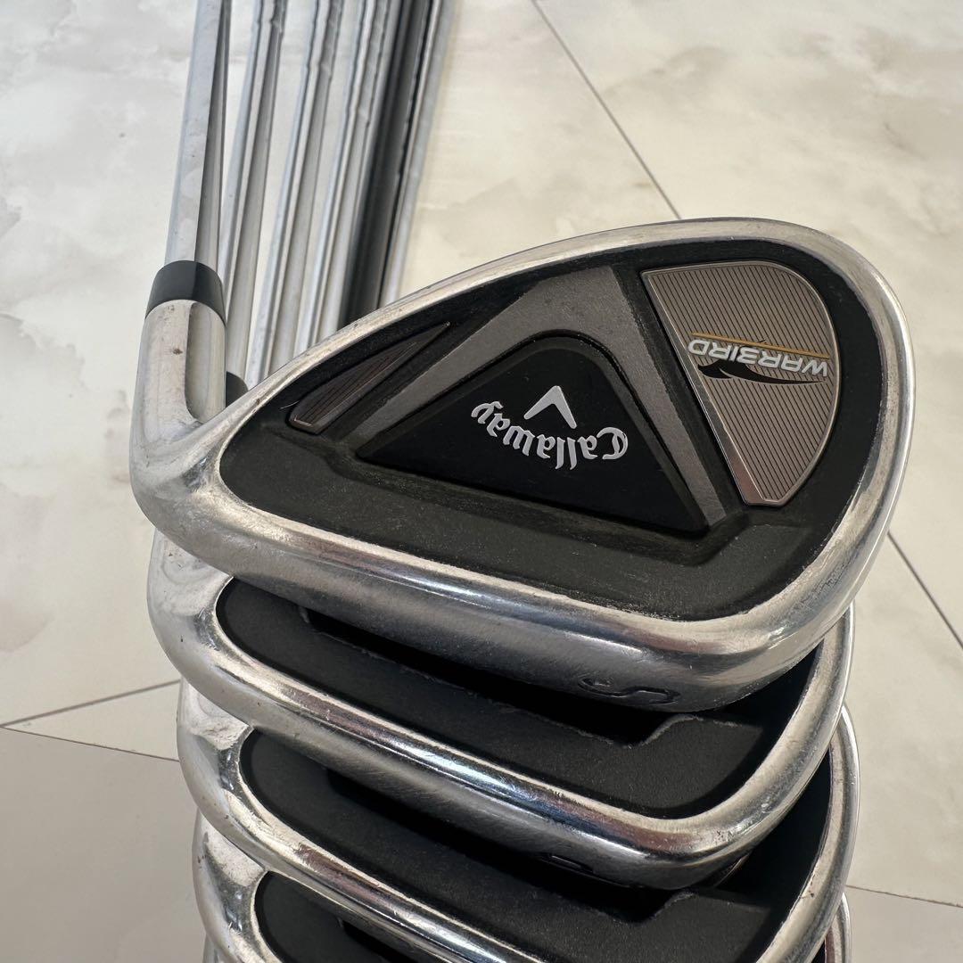 Callaway WARBIRD Iron Set Flex UNI 6 Pieces Used Right Handed F/S 33