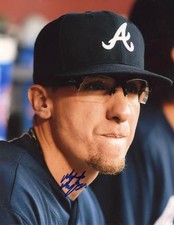 MATT MARKSBERRY PROFILE ATLANTA BRAVES SIGNED 8X10 PHOTO W/COA