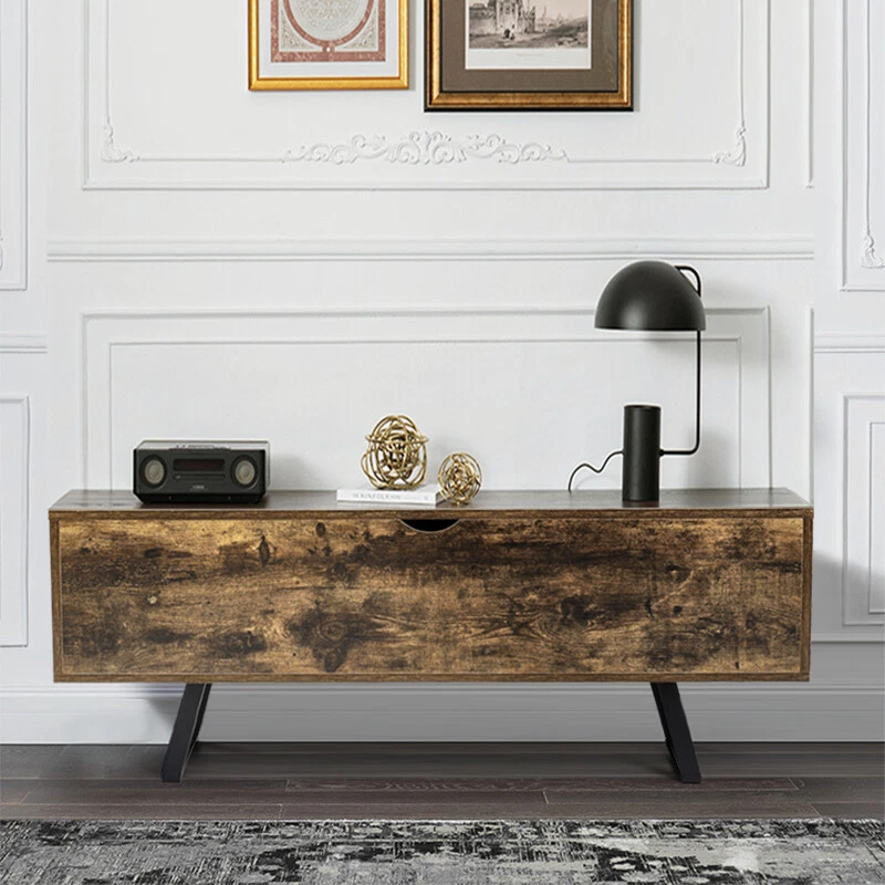 Wooden Ottoman Chest Trunk Toys Blanket Storage Box Window Seat Bench Side Table - Image 2 of 4