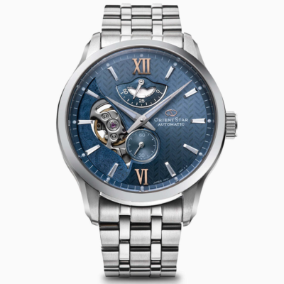 ORIENT STAR RK-AV0B08L LAYERED SKELETON Mechanical Automatic Blue 