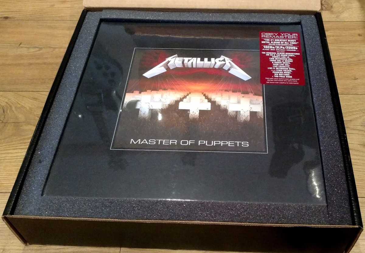 Metallica Master Of Puppets Deluxe Box Set Vinyl/CDs/Book/Prints