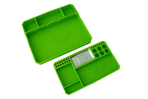 Juego de bandejas de piezas flexibles de silicona de 2 piezas con inserto magnético - Imagen 6 de 8