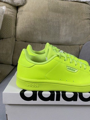 Adidas Urban Court Neon Green Trainers Shoes BNIB Size 3.5uk Women’s IF4093 - Picture 3 of 19