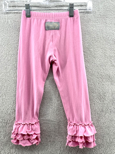 Eleanor Rose Pants Girl's Sz 3T Pink Pants Ruffle Bottom - Picture 7 of 7