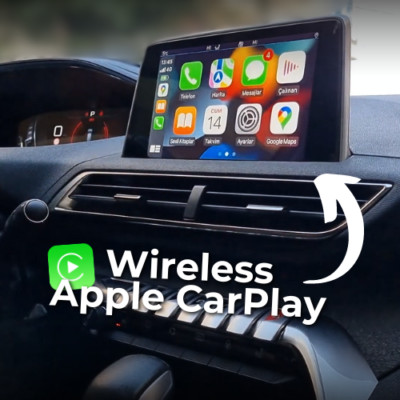 Adattatore Wireless Android Auto/CarPlay Per Peugeot 208, 308, 3008, 5008, 508 – Plug & Play, USB