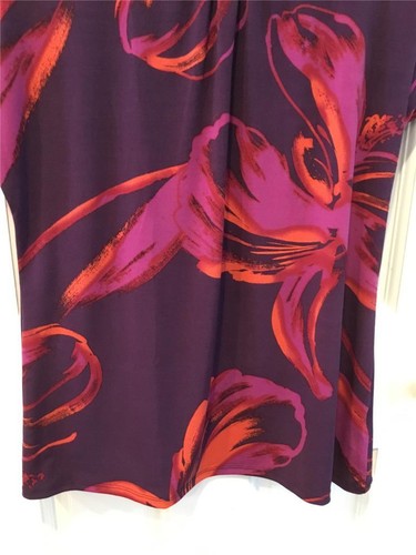 WOMEN'S TOP SZ L SHIRT WORTHINGTON BLOUSE NWOT ABSTRACT COLORS - Picture 3 of 7