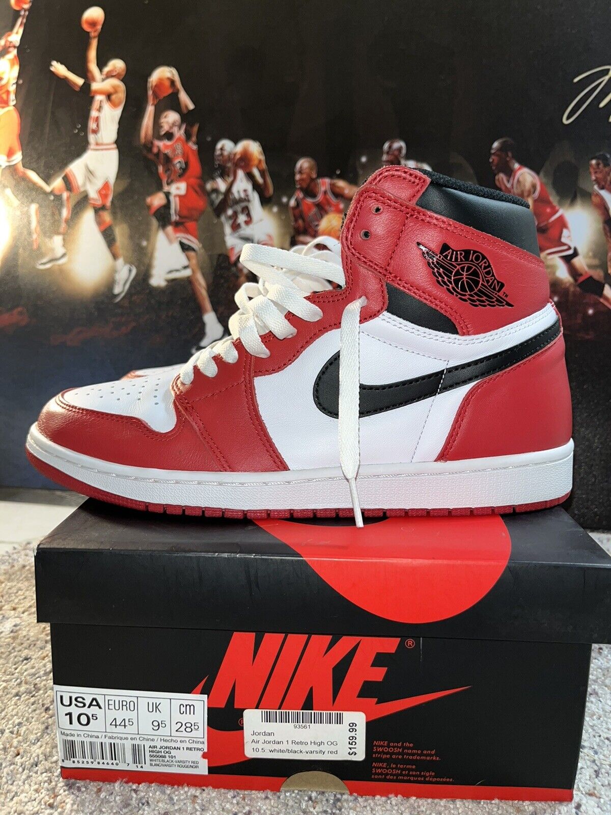 【良品】AIR JORDAN 1 RETRO HIGH CHICAGO 28.5