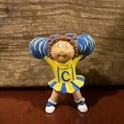 Vintage 1984 Cabbage Patch Kids Blue Yellow Cheerleader PVC Figure