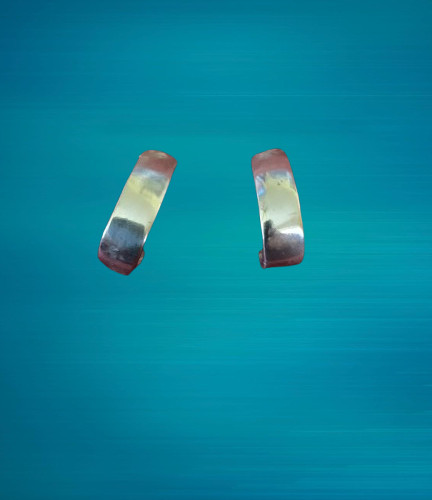 SIGNED Vintage Solid Sterling Silver 925 Hook Sha… - image 1