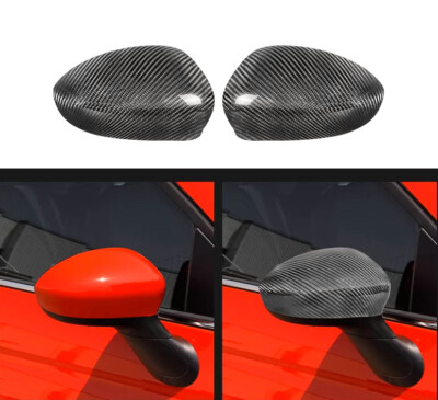 For Fiat Abarth 500 595 695 09-24 Dry Carbon Side Mirror Cover(Fit Both LHD&RHD)