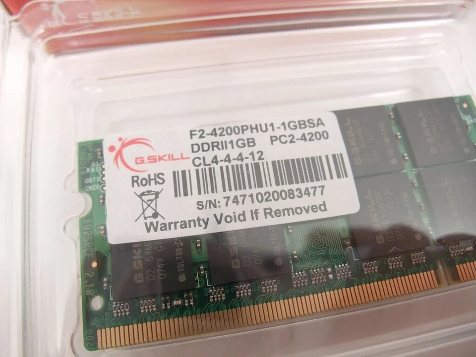 G.SKILL 1GB DDR2 533 PC2-4200 SODIMM Laptop RAM Memory F2-4200PHU1-1GBSA - Image 3 of 4