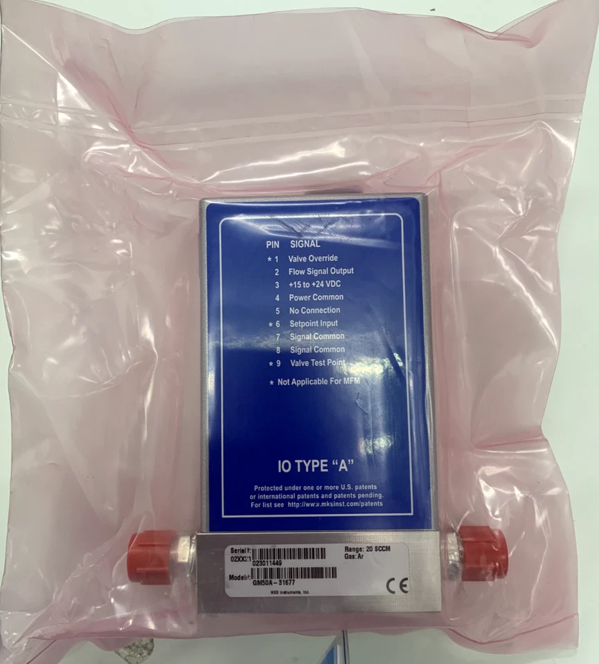 MKS GM50A-31677 Mass Flow Controller AR gas 20 sccm - Image 2 of 4