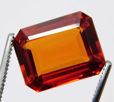 Natural 19.00 Ct Mogok Orange-Yellow Painite Emerald Cut Certified Loose Gems