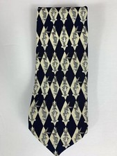 Warner Bros Studio 100 Silk Mens Necktie Multi Color Geometric 172