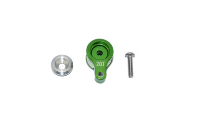 TEAM LOSI MINI-T 2.0 GPM GREEN ALUMINUM SERVO HORN WITH SPRING LM020TSH-G