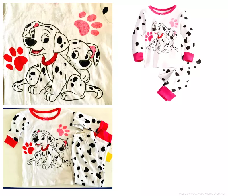 Flower Garden Dalmatian Pajamas for Women - 4 Colors