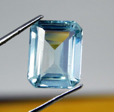 Certified 10.20 Ct Museum Blue Aquamarine 13.8c10.5mm Natural Loose Gemstone